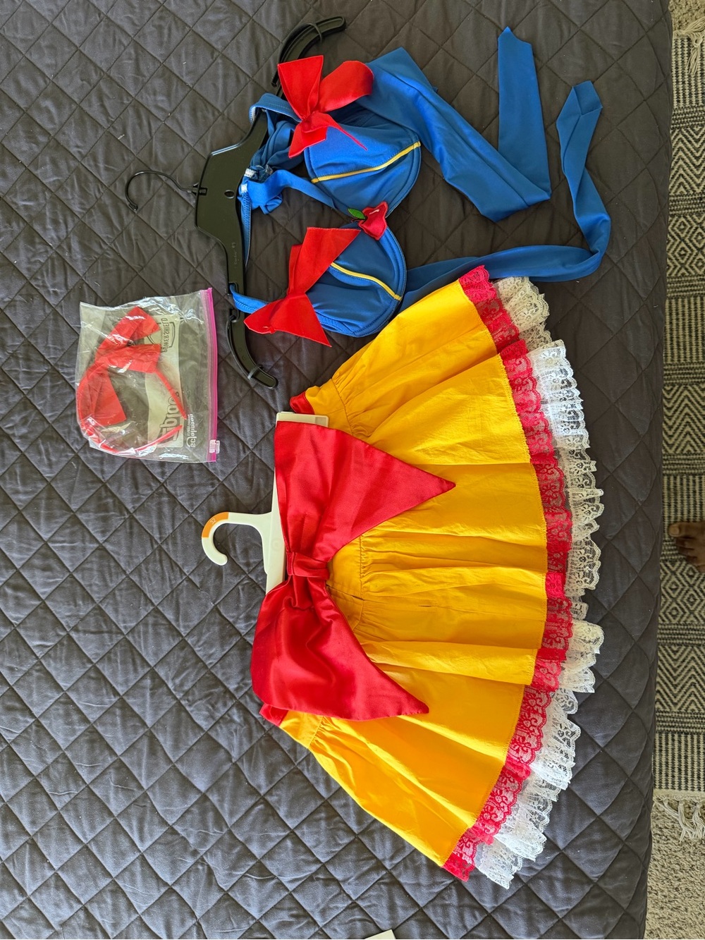 Frederick's of Hollywood Blue, Yellow & Red Storybook Costume